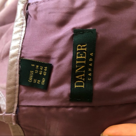 Danier Suede Purple Dress - Picture 4 of 4